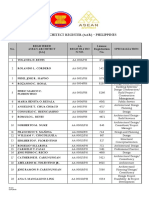 Asean Architect Register (Aar) - Philippines: D-Iad LLPV/KMB