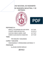 Trituración y Moliendas