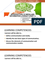 Introduction To Media and Information Literacy (Part 1)