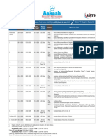 Aiats: Topicwise Test Schedule of All India Aakash Test Series (AIATS) For JEE (Main & Adv.) 2021