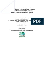 Discrimination and Violence Against Women in Brunei Darussalam On The Basis of Sexual Orientation and Gender Identity