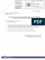 Schools Division Memorandum: E-Mail Address: Zambales@deped - Qov.ph - " 711 11F-V.. Website: WWW - Depedzambales.ph