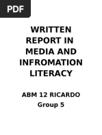 Written Report in MIL