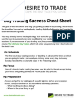 Day Trading Success Cheat Sheet DesireToTRADE PDF