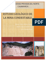 Estudio Geologico de La Mina Condestable