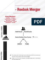 Adidas-Reebok Merger: Group Members