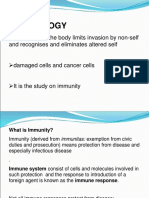 Immunology: Study of How The Body Limits Invasion by Non-Self and Recognises and Eliminates Altered Self