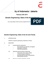 University of Indonesia / Jakarta: Genetic Engineering: State of The Art and Trends