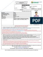 Joint Entrance Examination (MAIN) - 2019: Important Instructions For Candidates