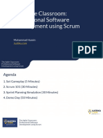 The Agile Classroom: Professional Software Development Using Scrum