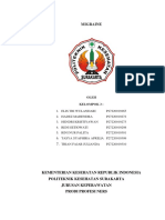 Migraine: Kementerian Kesehatan Republik Indonesia Politeknik Kesehatan Surakarta Jurusan Keperawatan Prodi Profesi Ners