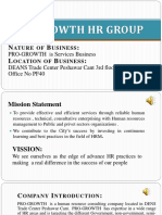 Pro-Growth HR Group: N B: L B