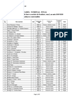 Burse Finale Sem.I 2019 2020