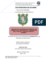 Análisis de La Vulnerabilidad Sísmica de Las Viviendas