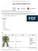 Pictorial List of Space Marine Chapters M-Z - Warhammer 40k