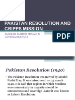 Pakistan Resolution and Cripps Mission