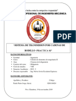 Sistema de Transmisión Por Cadenas de Rodillo - Practica #03