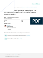 Effect of Sic Particle Size On The Physical and Mechanical Properties of Extruded Al Matrix Nanocomposites