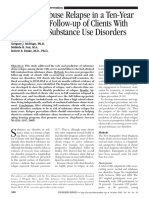 Substance Abuse Relapse in A Ten-Year Prospective Follow-Up of Clients With Mental and Substance Use Disorders