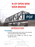 Design of Open Web Girder Bridge