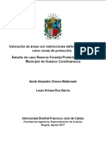 Estudio de Caso de Reserva Forestal Protectora en Guscasa EJERCICIO COMPLETO DE VALORACION AMBIENTAL PDF