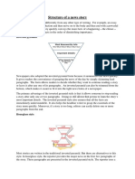 Structure of A News Story: Inverted Pyramid