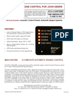 Automatic Engine Control For John Deere: Ecu-Can70Bc