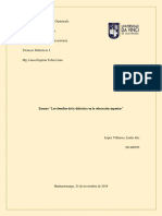 Ensayo "Los Desafíos de La Didáctica en La Educación Superior"