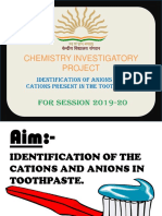 Chemistry Investigatory Project