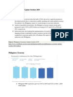 Philippines Economic Update October 2019