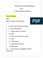 Programación Día de La Antioqueñidad