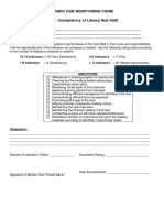 LIBRARY HUb MONITORING FORM PDF