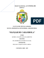 Informe de Manjar de Carambola