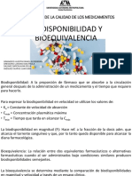 Biodisponibilidad y Bioequivalencia 1