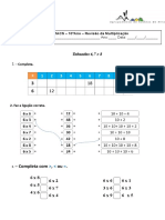 Tabuadas 6,7 e 8