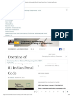 Doctrine of Necessity - Sec 81 Indian Penal Code - Criminal Law Review