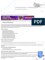 Moving Coil Galvanometer - Working, Principle, Construction, Advantages PDF