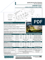 Especificación de Gavión Caja