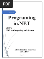 Assignment Programming in