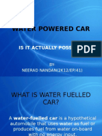 Water Powered Car / Water Fuelled Car