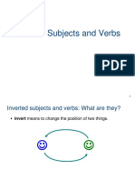 Inverted Subject Verb