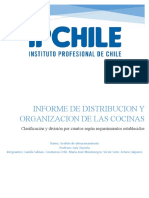 Informe de Distribucion y Organizacion de Las Cocinas