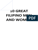 10 Great Filipino Men and Women