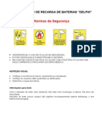 Procedimento Recarga de Baterias