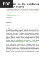 La Física de Los Accidentes Automovilísticos