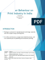 Consumer Behaviour On Print Industry in India