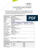 HACEB - Formulario Conocimiento Clientes y Proveedores LAFT (Persona Jurídica)