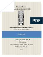 Tarea 2 Adm. de Cartera de Negocios.