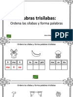 Formar Palabras Trisilabas