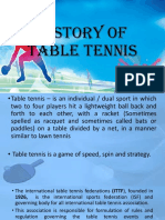 History of Table Tennis